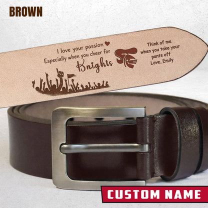 PREMIUM NRL X NK Leather Belt Personalized Gift For Fan 2026 NDT LVH