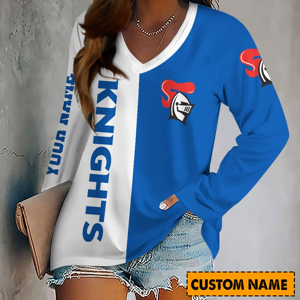 PREMIUM NRL X NK Women's V-Neck Long-Sleeved Shirt Limited Edition NDT VHM
