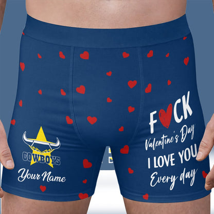 PREMIUM NRL X NQC Men's Boxer Briefs Custom Name Valentine Gifts 2026 NDT LVH