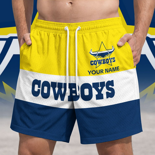 PREMIUM NRL X NQC Summer Short Pants Custom Name Limited Edition NDT VHM