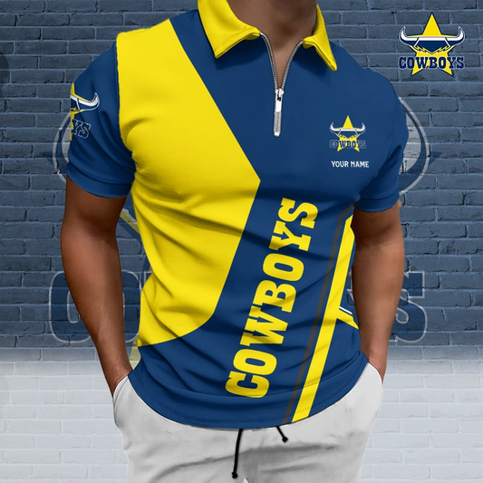 PREMIUM NRL X NQC Zip Polo Custom Name  Limited Edition NDT VHM