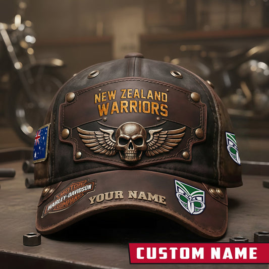 PREMIUM NRL X NZW Motorcycle Personalized Vintage CAP NDT NHM