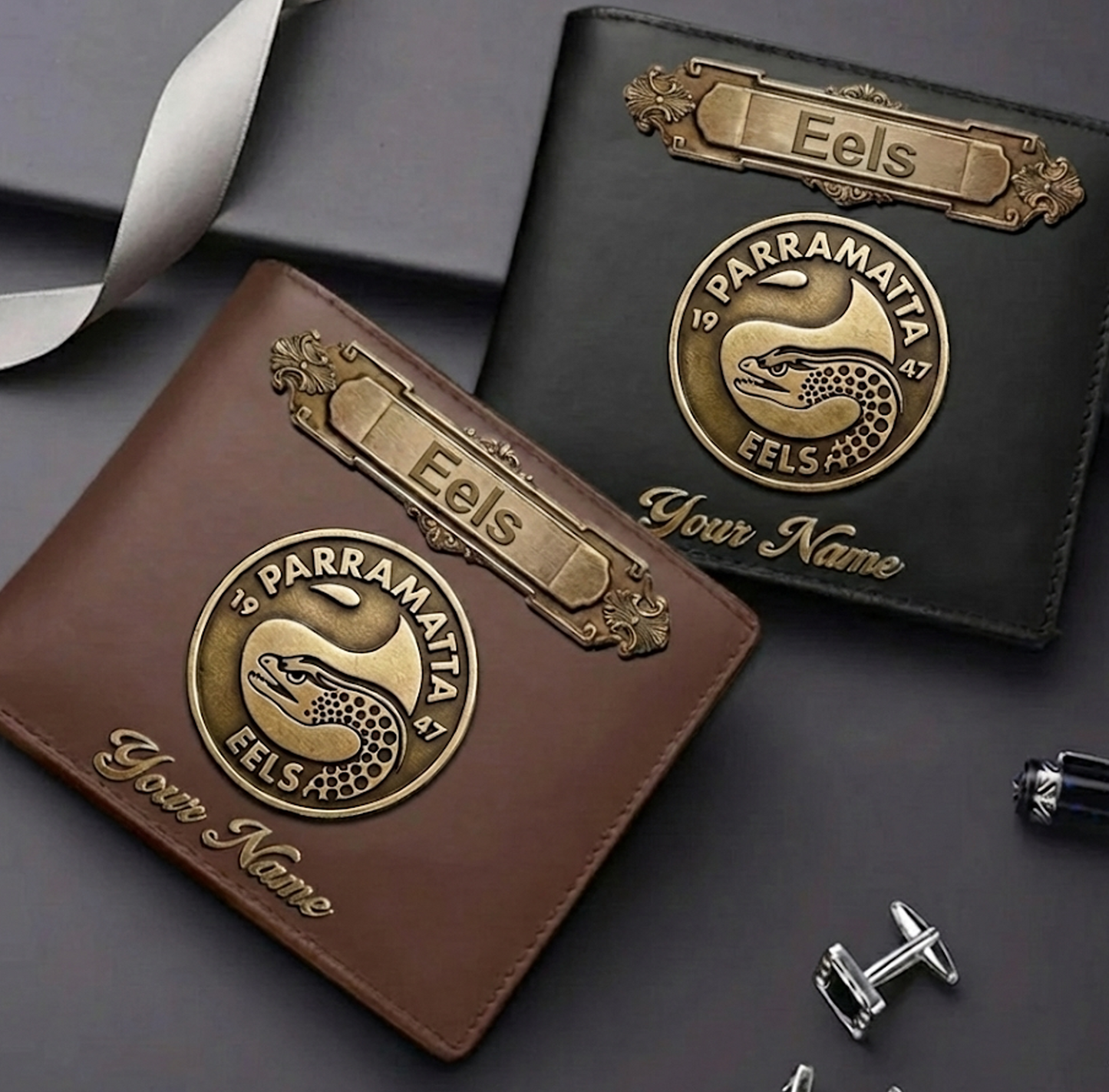 PREMIUM NRL X PE LEATHER WALLET Personalized Gift New Year 2026 NDT VHM