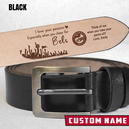 PREMIUM NRL X PE Leather Belt Personalized Gift For Fan 2026 NDT LVH