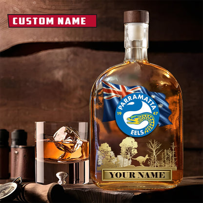 PREMIUM NRL X PE Whiskey Bottle Personalized Gift For Fan 2026 NDT LVH