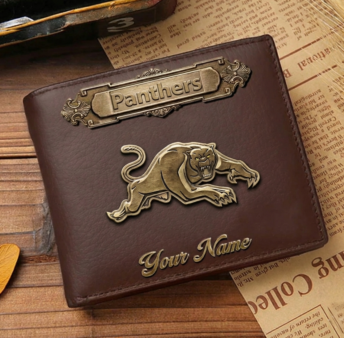 PREMIUM NRL X PP LEATHER WALLET Personalized Gift New Year 2026 NDT VHM
