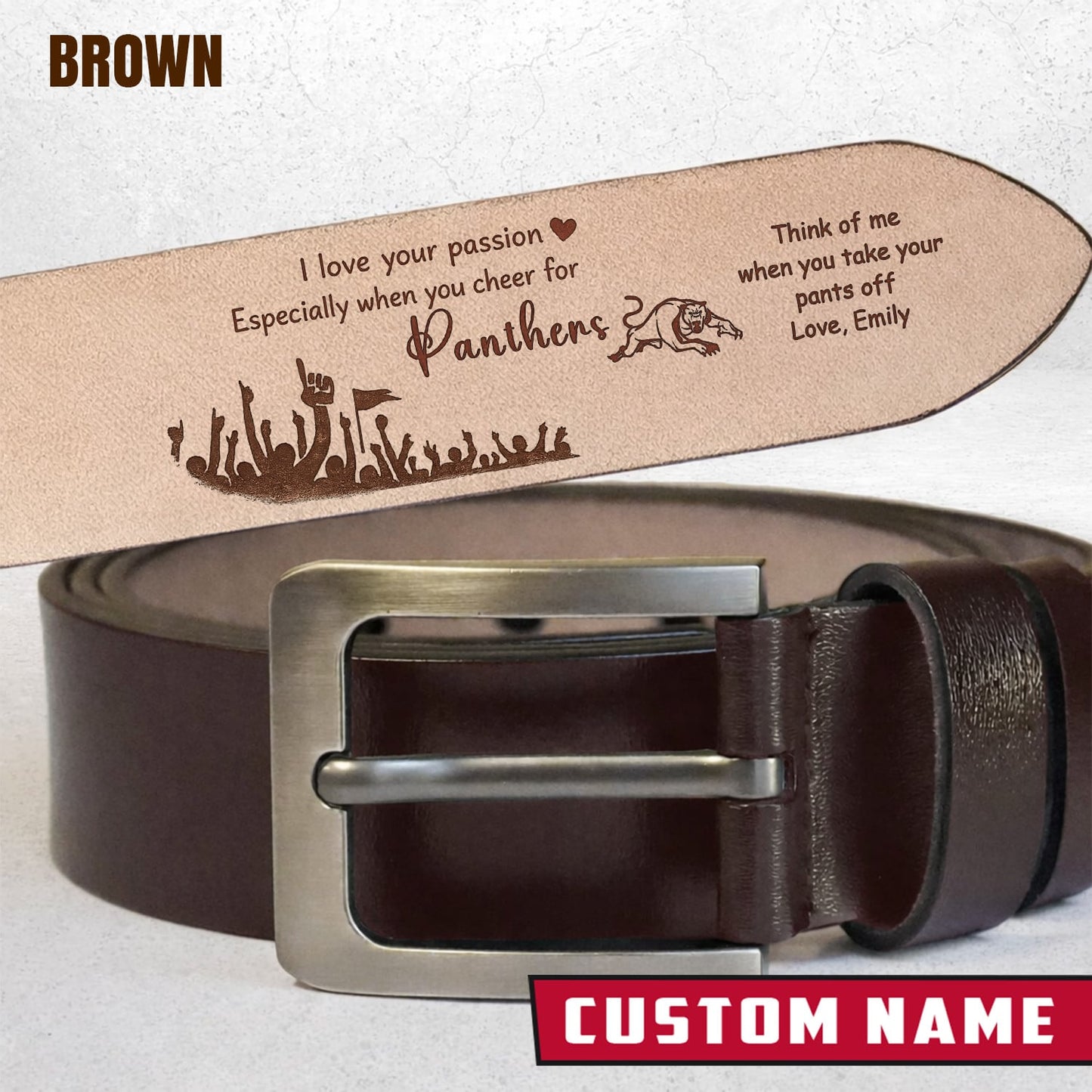 PREMIUM NRL X PP Leather Belt Personalized Gift For Fan 2026 NDT LVH