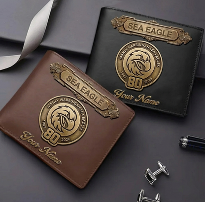 PREMIUM NRL X SE LEATHER WALLET Personalized Gift New Year 2026 NDT VHM