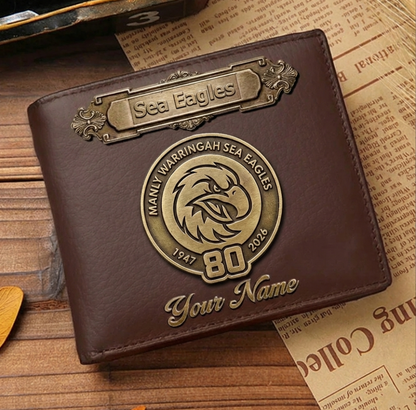 PREMIUM NRL X SE LEATHER WALLET Personalized Gift New Year 2026 NDT VHM