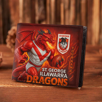 PREMIUM NRL X SGID MASCOT WALLET CUSTOME NAME NDT VHM