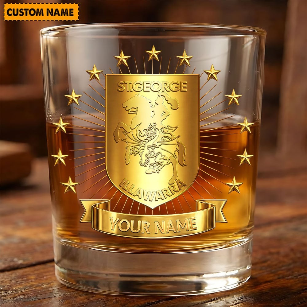 PREMIUM NRL X SGID Whiskey Glass Personalized Gifts Limited Edition NDT NHM