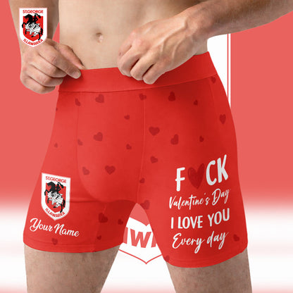 PREMIUM NRL X SID Men's Boxer Briefs Custom Name Valentine Gifts 2026 NDT LVH