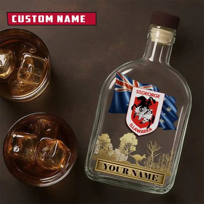PREMIUM NRL X SID Whiskey Bottle Personalized Gift For Fan 2026 NDT LVH