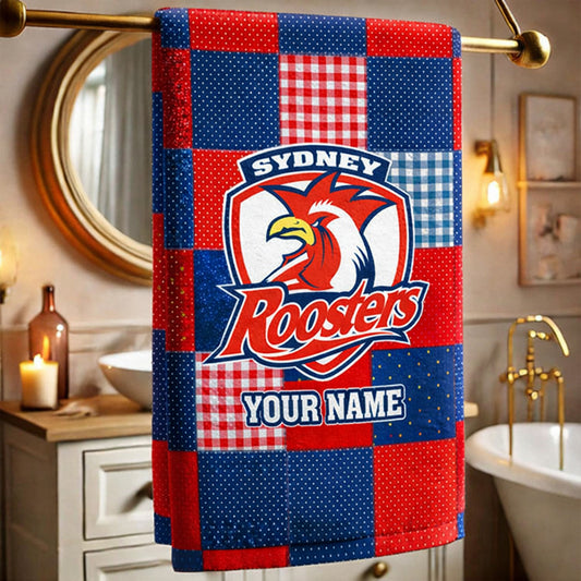 PREMIUM NRL X SR Special Style Bath Towel Custom Name NDT NHM