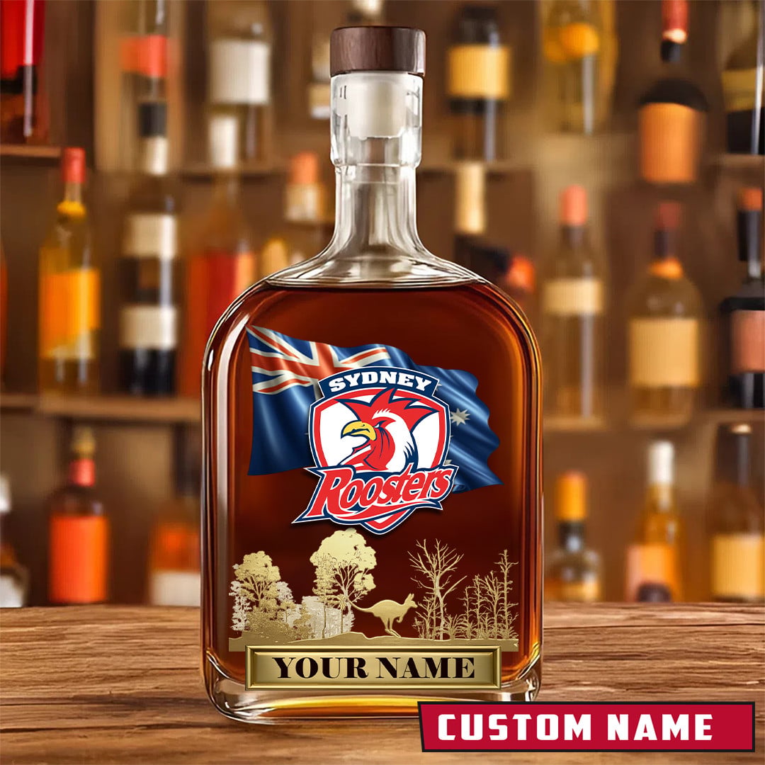 PREMIUM NRL X SR Whiskey Bottle Personalized Gift For Fan 2026 NDT LVH