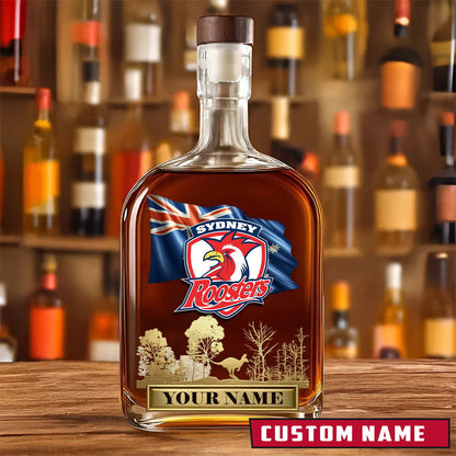 PREMIUM NRL X SR Whiskey Bottle Personalized Gift For Fan 2026 NDT LVH