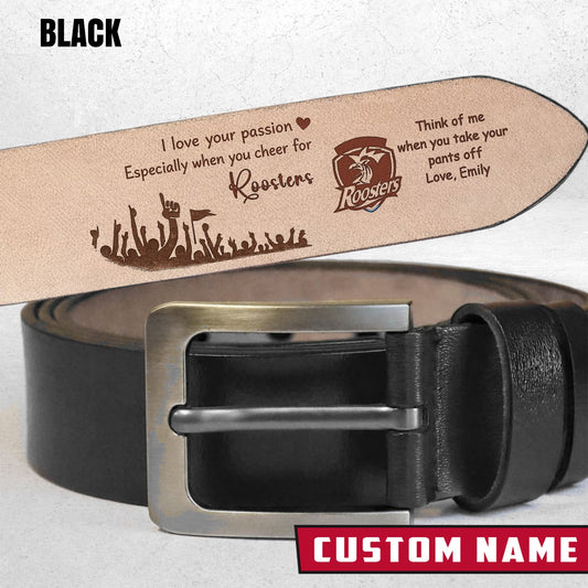 PREMIUM NRL X SR Leather Belt Personalized Gift For Fan 2026 NDT LVH