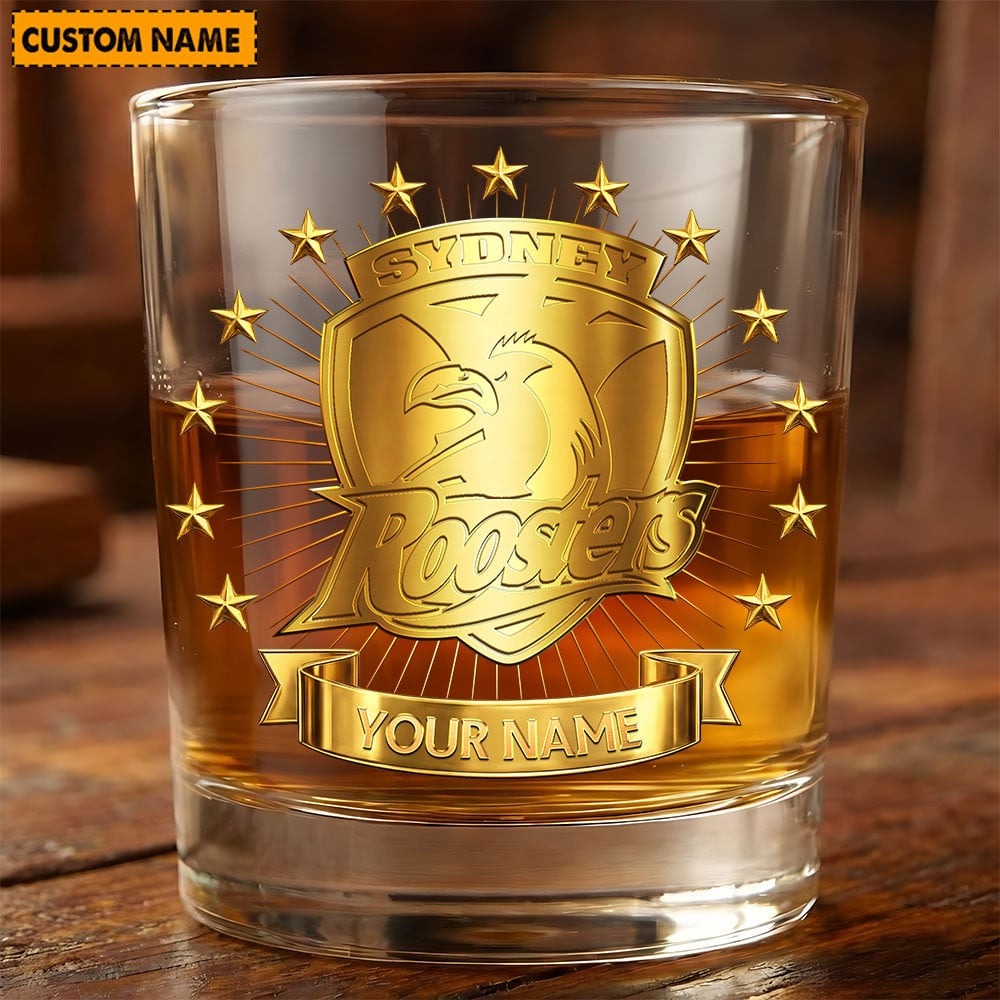 PREMIUM NRL X SR Whiskey Glass Personalized Gifts Limited Edition NDT NHM