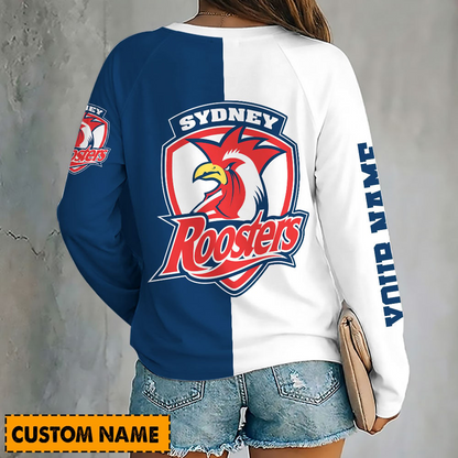 PREMIUM NRL X SR Women's V-Neck Long-Sleeved Shirt Limited Edition NDT VHM