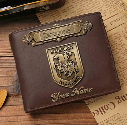 PREMIUM NRL X ST LEATHER WALLET Personalized Gift New Year 2026 NDT VHM