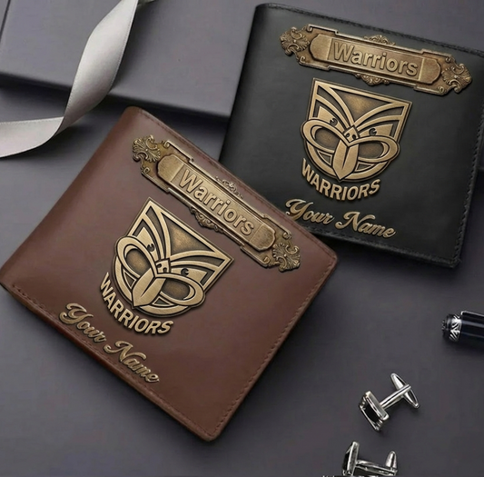 PREMIUM NRL X WAR LEATHER WALLET Personalized Gift New Year 2026 NDT VHM