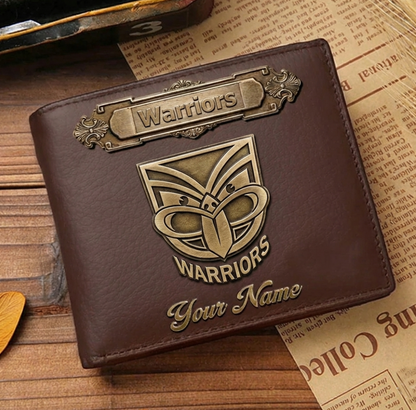 PREMIUM NRL X WAR LEATHER WALLET Personalized Gift New Year 2026 NDT VHM