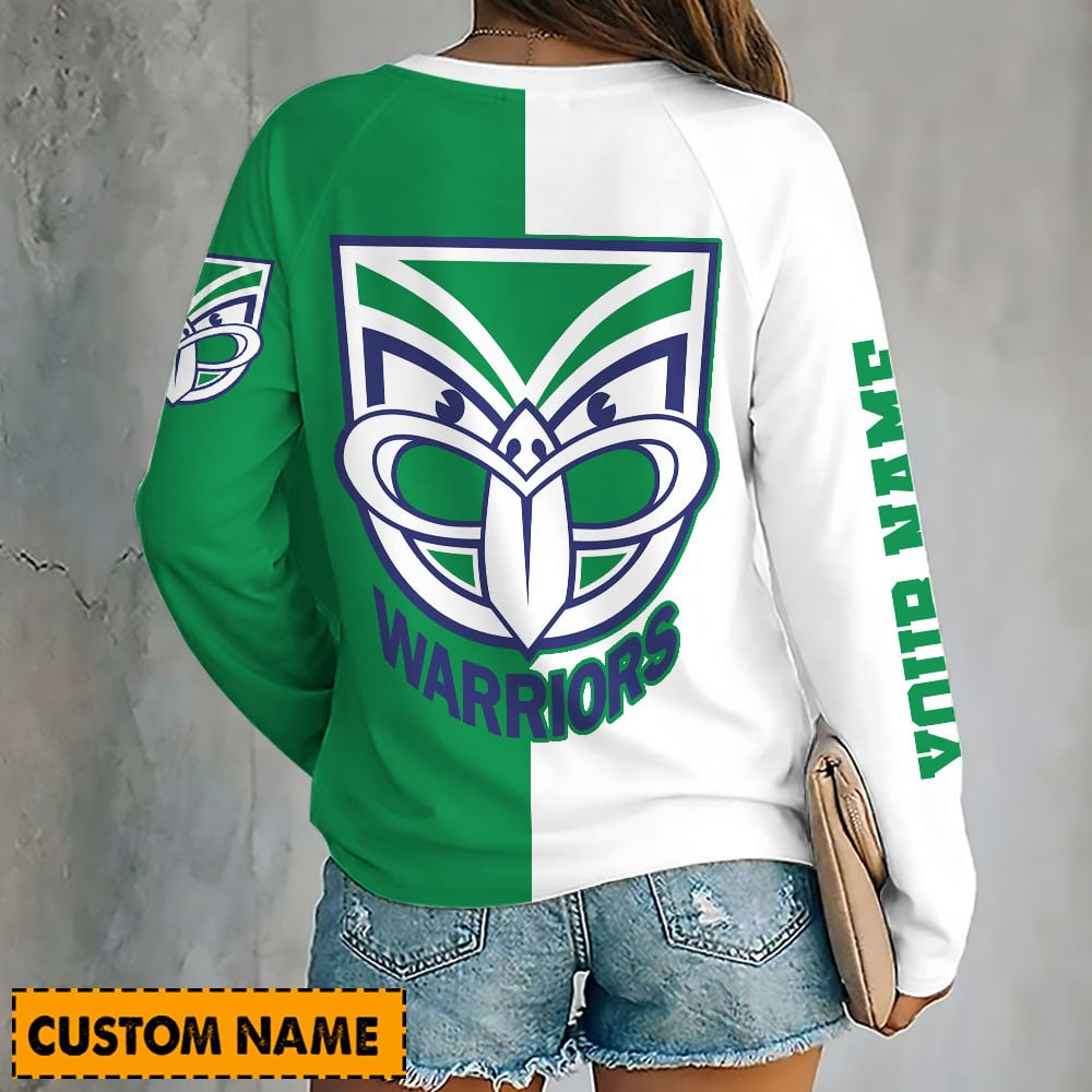PREMIUM NRL X WAR Women's V-Neck Long-Sleeved Shirt Limited Edition NDT VHM