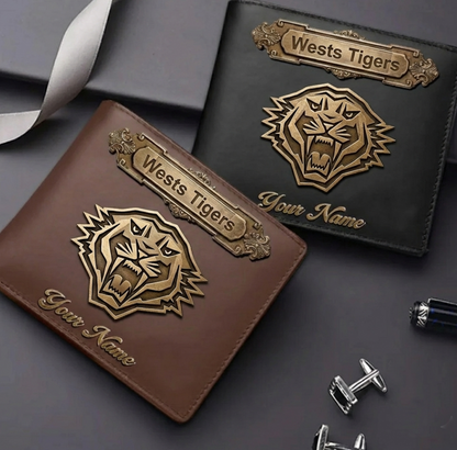 PREMIUM NRL X WT LEATHER WALLET Personalized Gift New Year 2026 NDT VHM