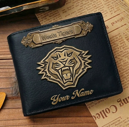 PREMIUM NRL X WT LEATHER WALLET Personalized Gift New Year 2026 NDT VHM