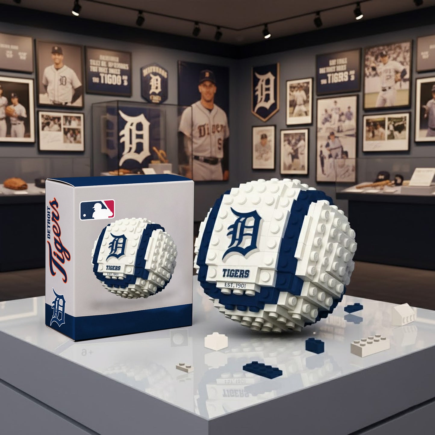 MLB ALL Teams 3D Baseball Building Block Toy Set NDT LVH 121225