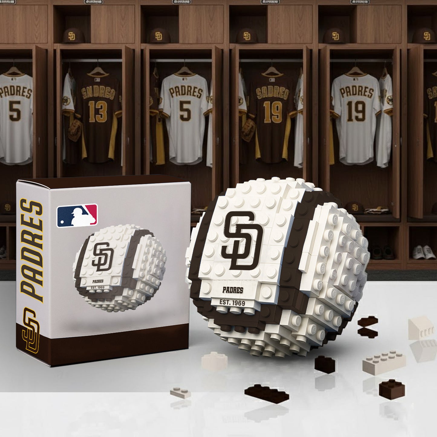 MLB ALL Teams 3D Baseball Building Block Toy Set NDT LVH 121225