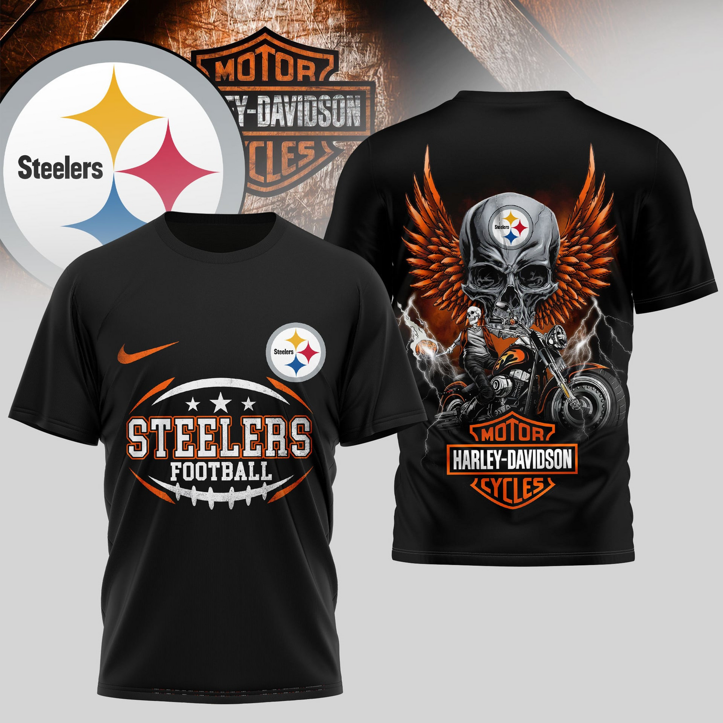 PS Premium NFL Motorcycle 3D Shirt DDT 090626 HLPHUONG
