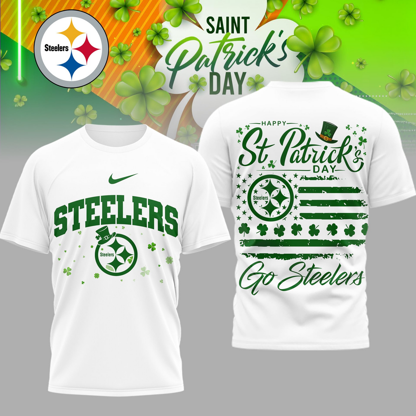 PS Premium NFL St. Patricks Day 3D Shirt DDT CTND