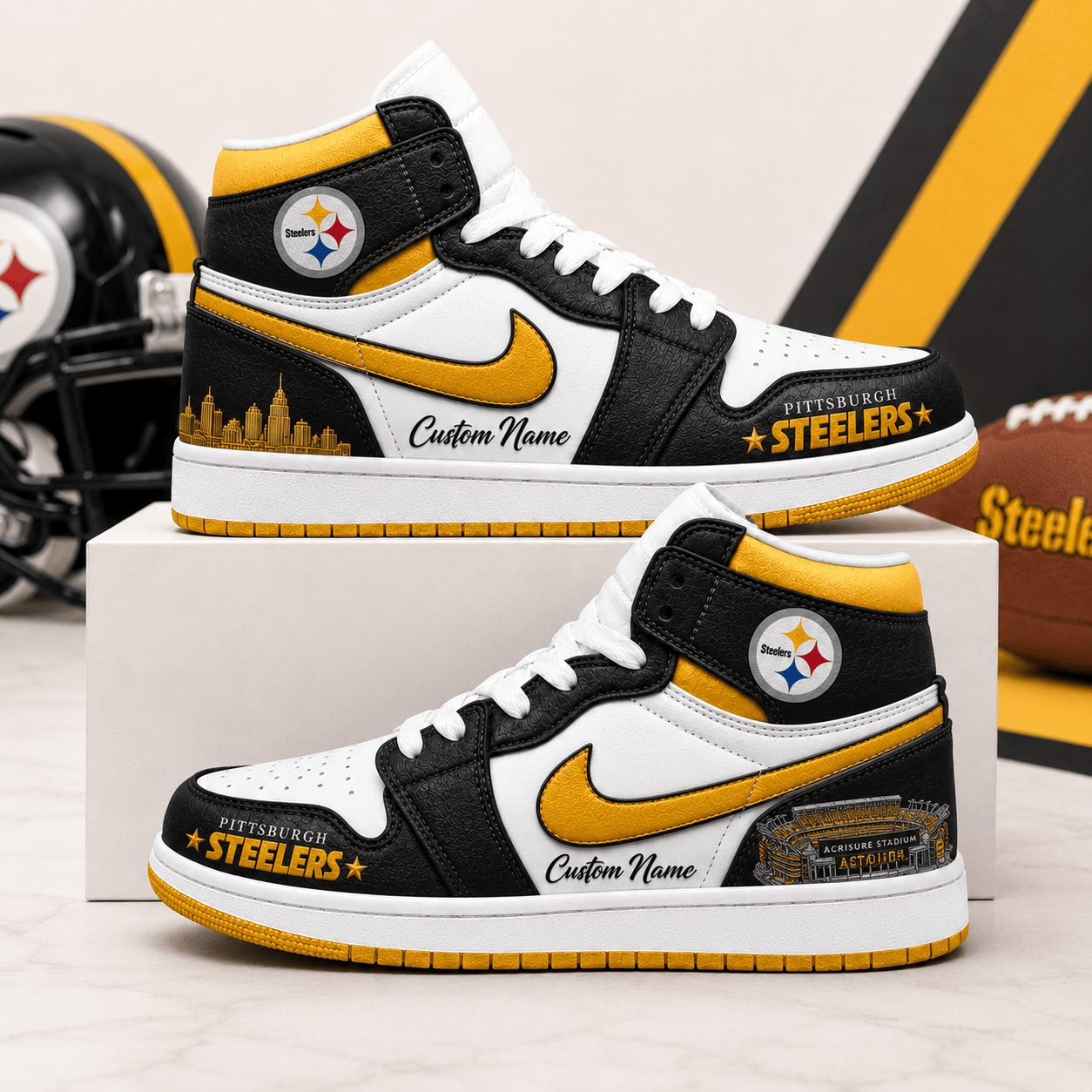 PS x NFL Luxury Air Jordan 1 Sneakers 230626