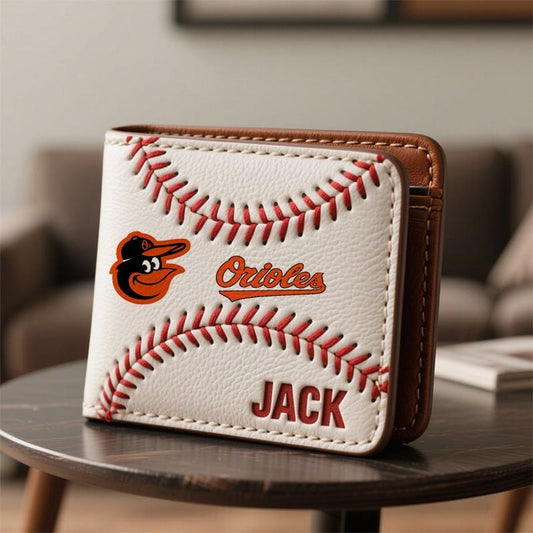 Personalized BO x MLB Leather Wallet DDT TTTZ