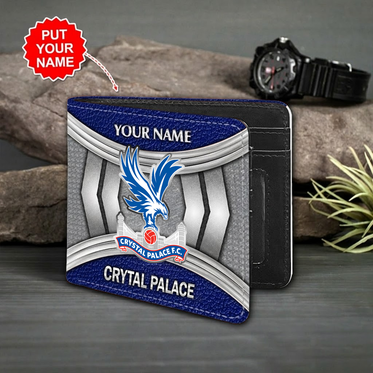 Personalized CP x EPL Custom name Leather Wallet DATND TANTD