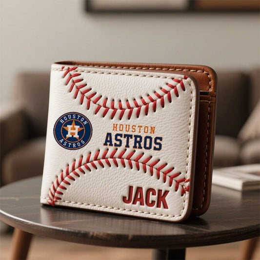 Personalized HA x MLB Leather Wallet DDT TTTZ
