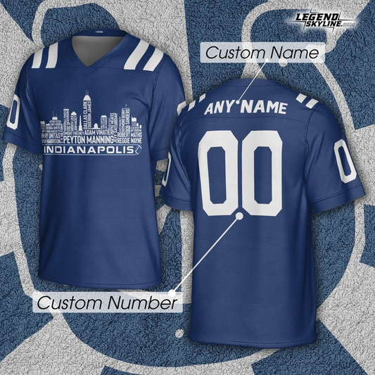 Personalized IC Football Jersey Greatest Of All Time Team Legends, City Skyline Shirt DDT CTND