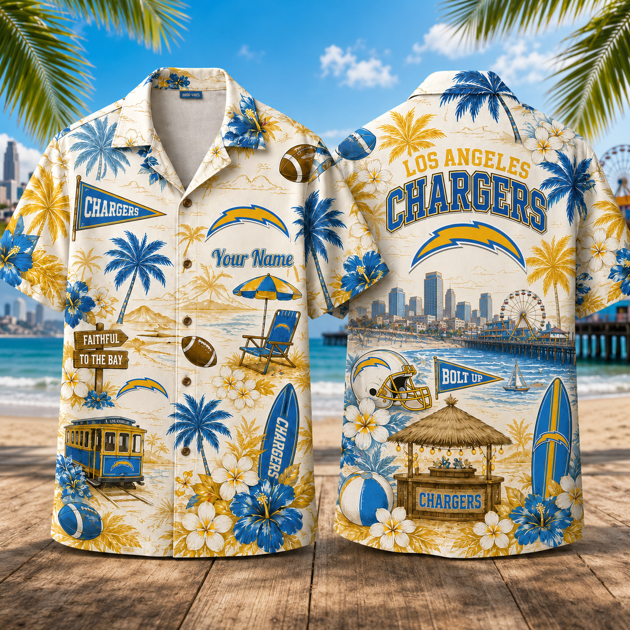 Personalized LAC x NFL Luxury Hawaiian Shirt 150626