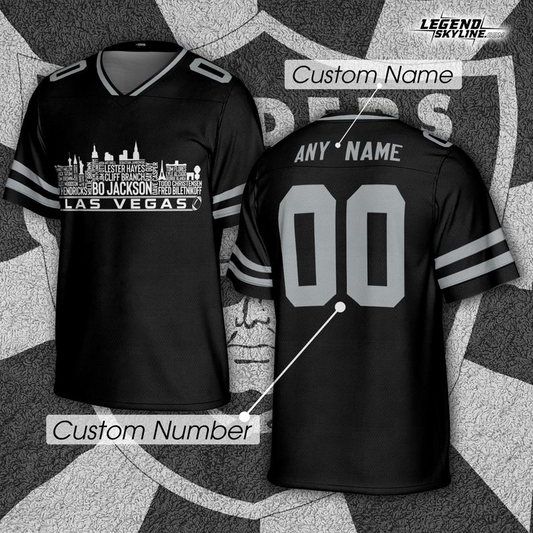 Personalized LVR Football Jersey Greatest Of All Time Team Legends, City Skyline Shirt DDT CTND
