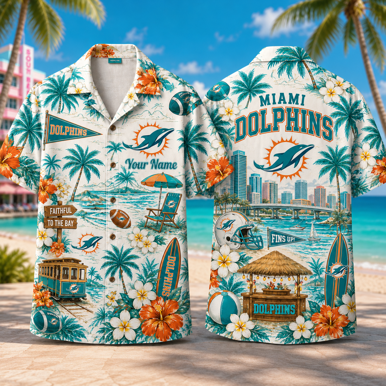 Personalized MD x NFL Luxury Hawaiian Shirt 150626