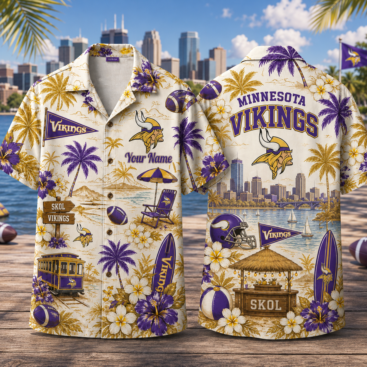 Personalized MV x NFL Luxury Hawaiian Shirt 150626