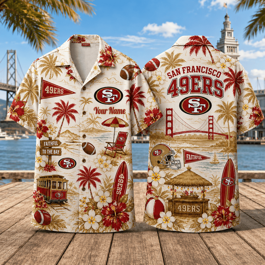 Personalized SF49 x NFL Luxury Hawaiian Shirt 150626