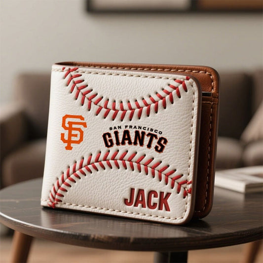Personalized SFG x MLB Leather Wallet DDT TTTZ