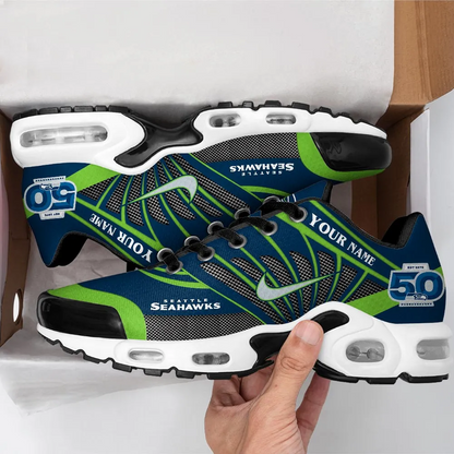 Personalized Seattle Seahawks 50th Anniversary Air Max Shoes V2 DatND DVT