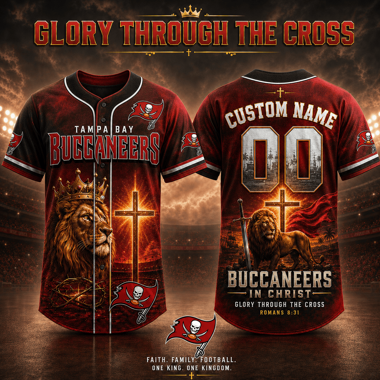 Personalized TBB x NFL Luxury V2 Baseball Jersey 160626