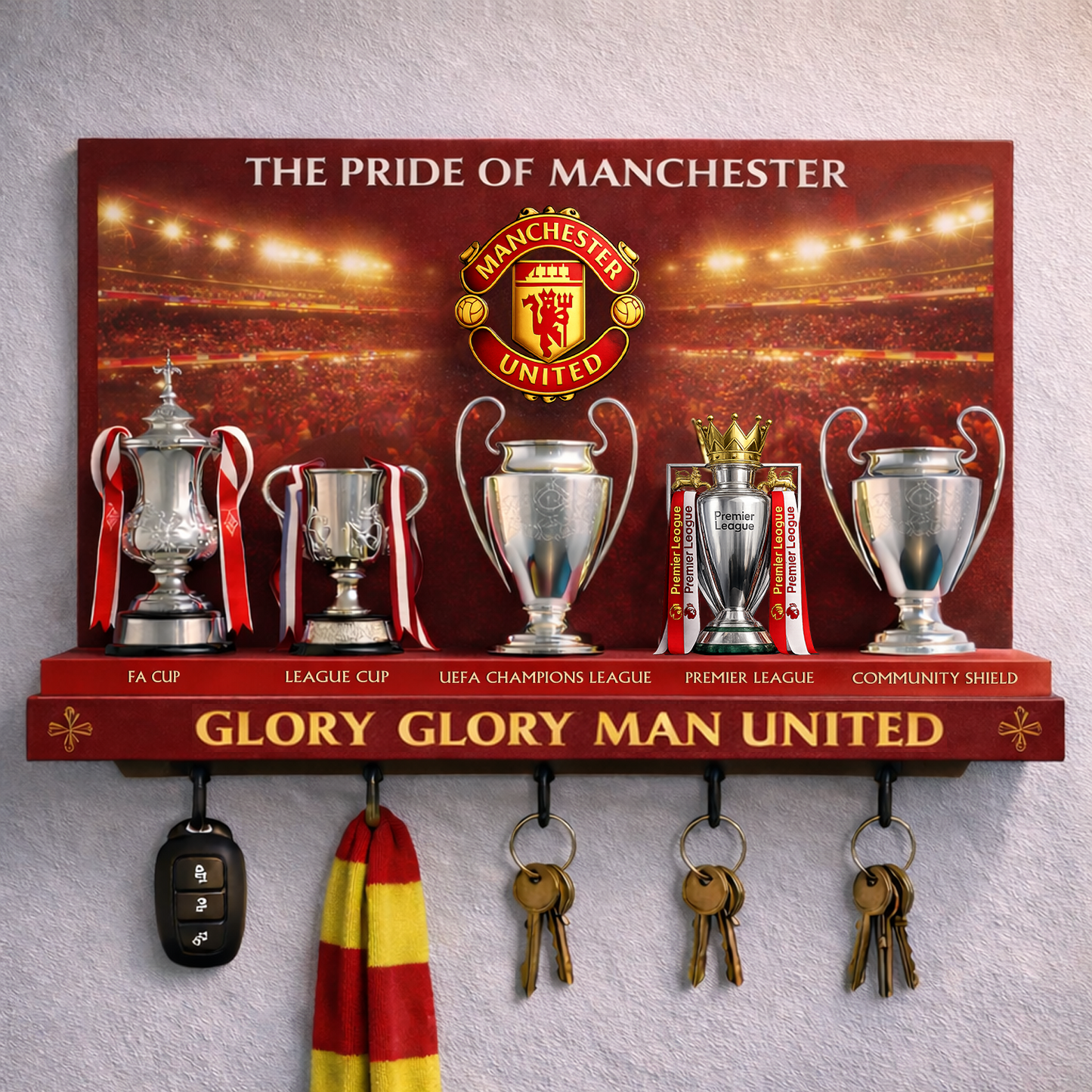Premium EPL MUN Spirit Guardian Wall Key Holder DatND DVT