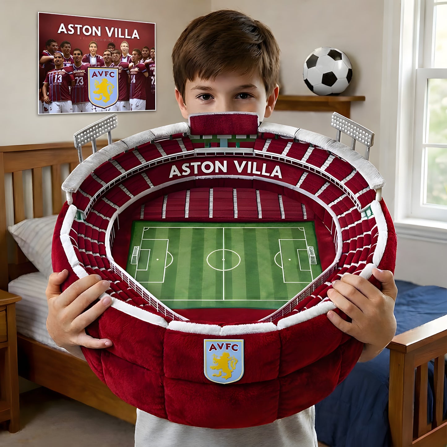 Premium EPL X AVV Sport Stadium Custom Shaped Pillow NDT LVH
