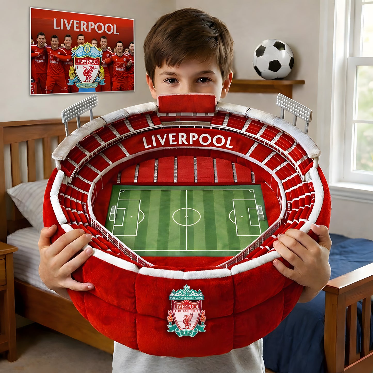 Premium EPL X LIVP Sport Stadium Custom Shaped Pillow NDT LVH