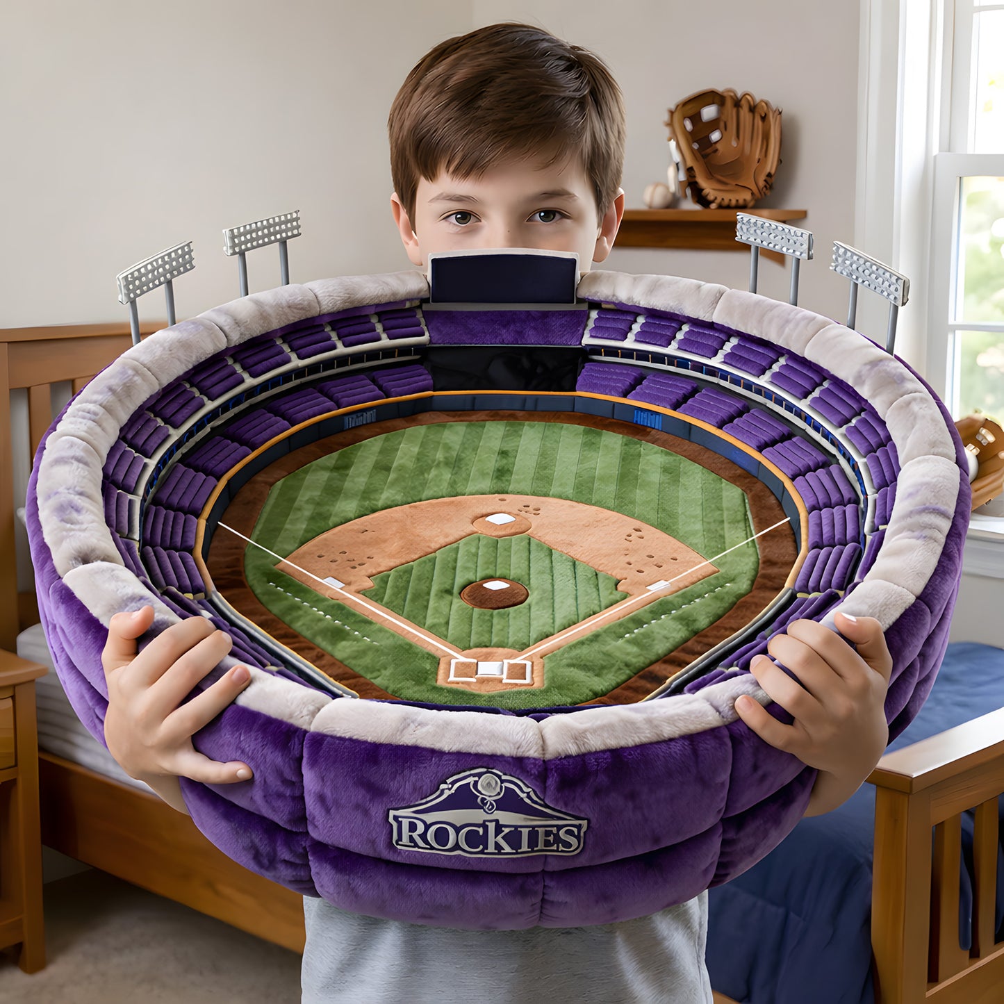 Premium MLB X CR1 Sport Stadium Custom Shaped Pillow NDT LVH